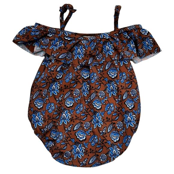 Janie and Jack Floral Bathing Suit 6-12m - Picture 4 of 4